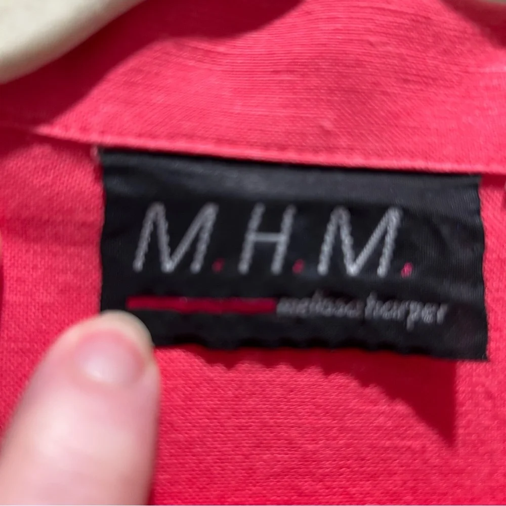 MHM Linen Blend Lined Maxi Dress with Jacket and J Jill Scarf - Size 12 - Picture 7 of 8